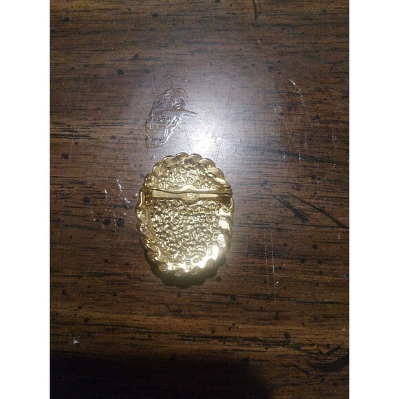 Vintage Jewelry Cameo Pin Brooch Seed Faux Pearl - Picture 2 of 2